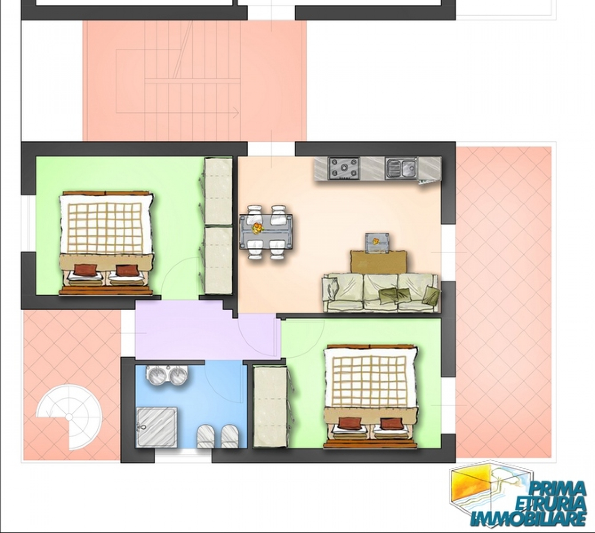 APPARTAMENTO DI PROSSIMA REALIZZAZIONE CON FANTASTICO SOLARIUM  VISTA MARE - ZONA ROSMARINA -