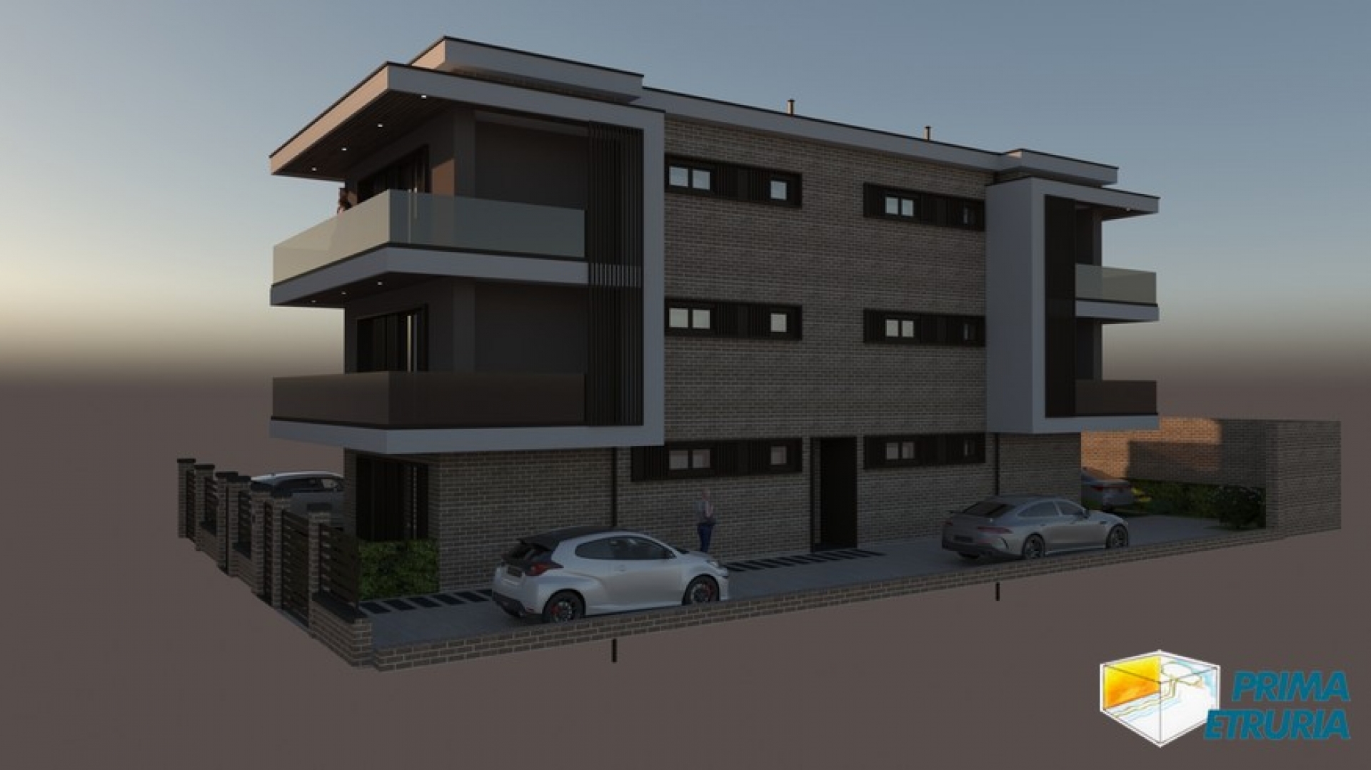 Appartamento al primo piano con terrazzo in elegante nuova costruzione - Zona Centro -